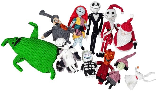 Disney Tim Burton's The Nightmare Before Christmas Crochet - Jack Skellington Amigurumi - Yarn, Safety Eyes, Crochet Hook and Instructional Booklet - ... Fans - Officially Licensed (Crochet Kits) thumbnail 5