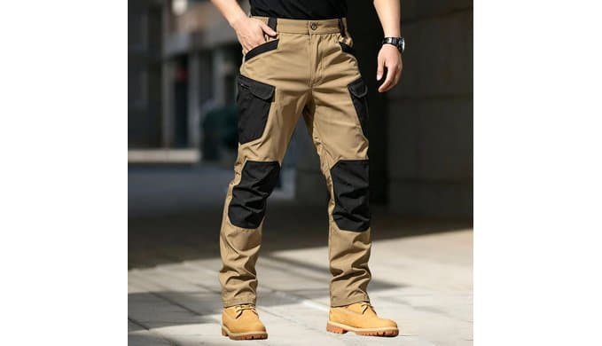 Men's Tactical Pants Water Proof Utility Ripstop Cargo Work Pants thumbnail 3