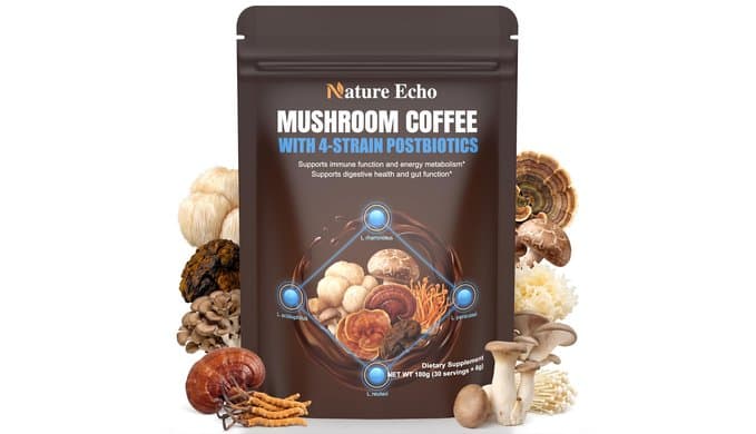 15-in-1 Mushroom Coffee with 10B Probiotics and Ashwagandha for Gut Health thumbnail 1