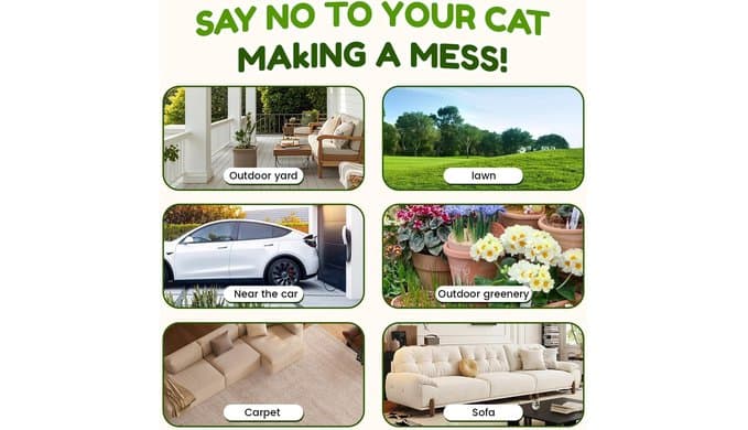 Cat Repellent Outdoor Keep Cats Away, Cat Deterrent Indoor and Outdoor 1 thumbnail 5
