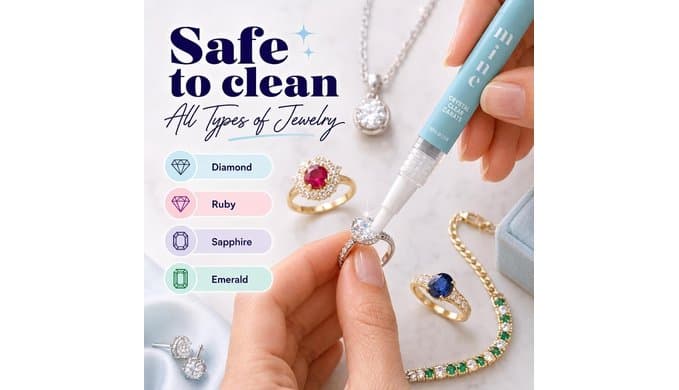 Diamond Ring Cleaner Pen, Diamond Cleaner for Rings and Jewelry for Brides thumbnail 4