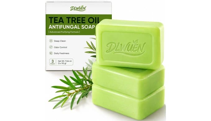 Tea Tree Soap Bar 3 Pack, Antifungal Tea Tree Oil Soap for Face & Body thumbnail 1
