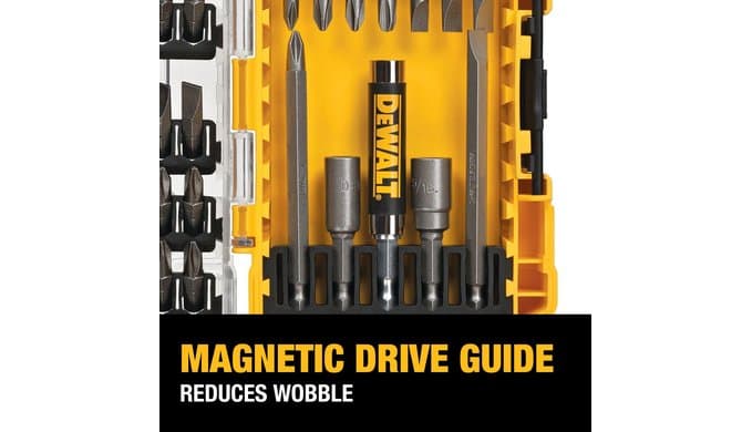 DEWALT Screwdriver Bit Set with Tough Case, 45-Piece (DW2166), Grey/Silver Screwdriving Set with Tough Case thumbnail 4