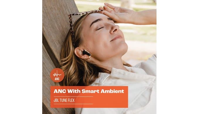 JBL Tune Flex - True Wireless Noise Cancelling Earbuds (Black), Small thumbnail 4