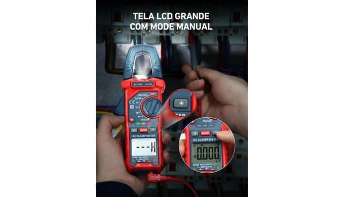 AstroAI Digital Clamp Meter Multimeter 2000 Counts Amp Voltage Tester Auto-ranging with AC/DC Voltage, AC Current, Resistance, Capacitance, Continuity, Live Wire Test, NCV, Blue thumbnail 4