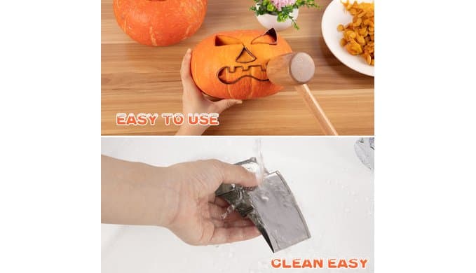WANNTS Pumpkin Carving Kit Halloween, Safe and Pumpkin Carving Set, DIY Stainless Steel Pumpkin Carving Tools for Halloween Decoration Jack-O-Lanterns, Gift for Halloween(24 Pieces) thumbnail 5