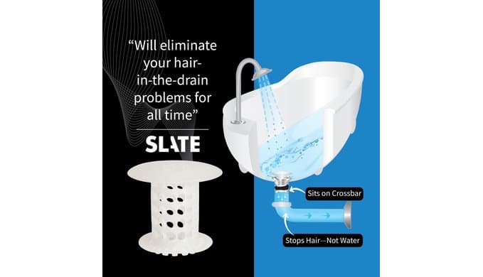 TubShroom Bathtub Drain Hair Catcher – In-Drain Tub Strainer & Clog Prevention Protector, Fits Standard 1.4”–1.75” Tub Drains, Easy Clean, Captures Human & Pet Hair out of Sight (Clear) thumbnail 4