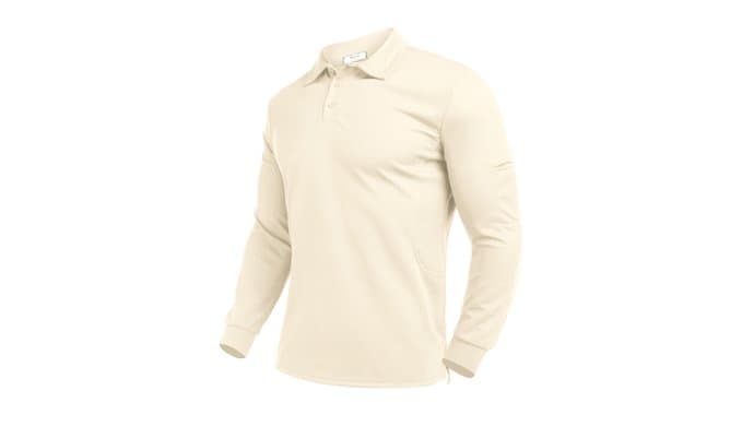 Deyeek Men's Long Sleeve Polo Shirts, Quick Dry Golf Polo for Men thumbnail 1