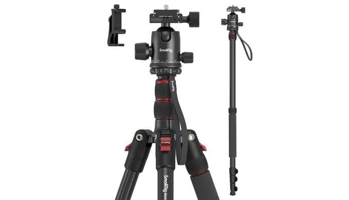 SmallRig 71"/ 180cm Aluminum Camera Ball Head Tripod & Monopod CT-10 thumbnail 1