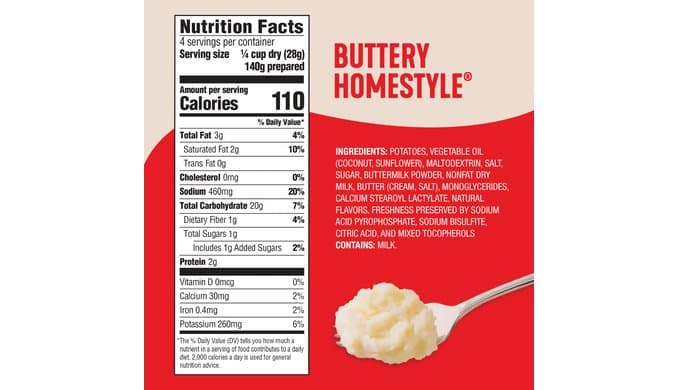 Idahoan® Buttery Homestyle® Mashed Potatoes, 4 oz (Pack of 12) thumbnail 2