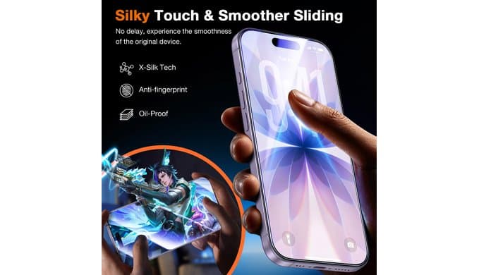LK for iPhone 17 Screen Protector, 1-Step Install [Auto-Dust] Smartwatch thumbnail 4
