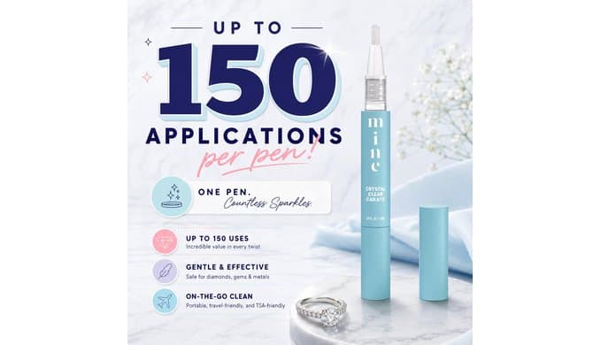 Diamond Ring Cleaner Pen, Diamond Cleaner for Rings and Jewelry for Brides thumbnail 5