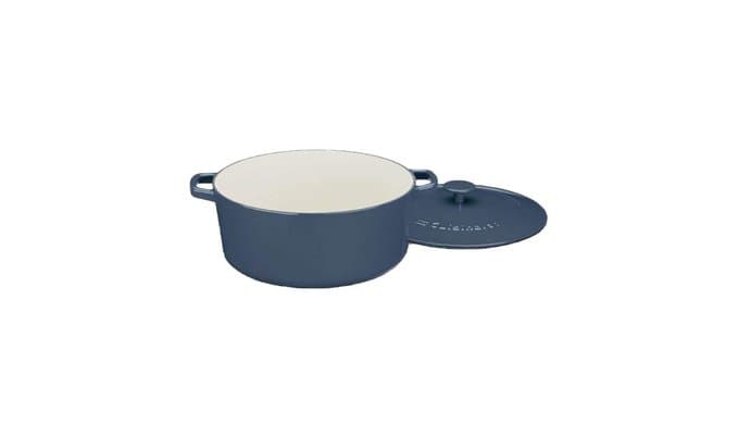 Cuisinart Chef's Classic Enameled Cast Iron Dutch Oven with Lid, Porcelain Enameled Interior, Oven Safe, Induction Compatible, 7-Quart, Round, Provencial Blue thumbnail 4
