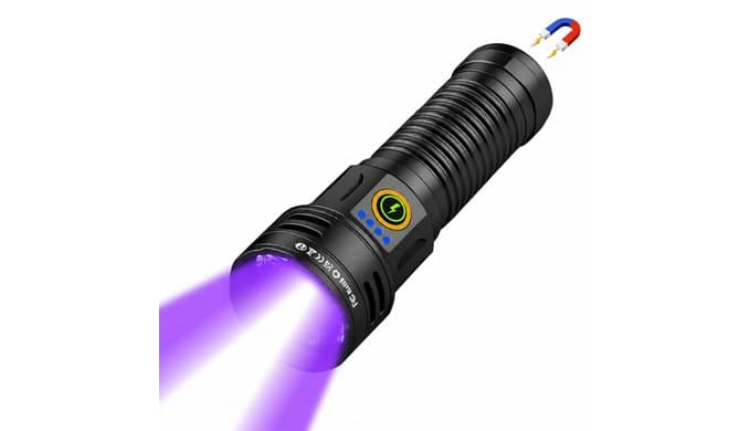 30W High Lumens UV Flashlight with 365nm Black Light & White Light thumbnail 1