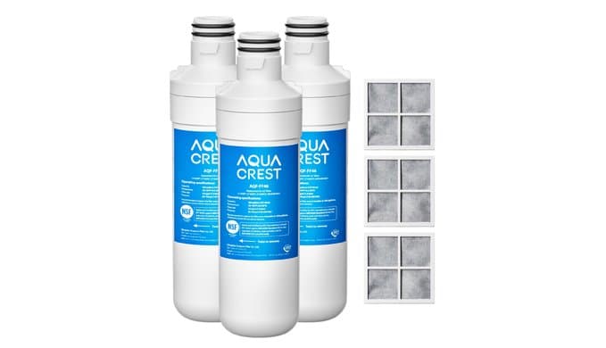 AQUA CREST LT1000PC Refrigerator Water Filter and Air Filter, 3 Combo thumbnail 1