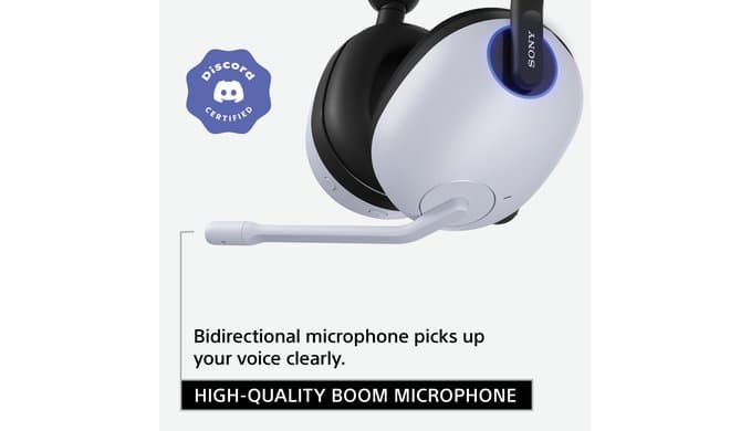 Sony INZONE H9 Wireless Over-Ear Noise Cancelling Gaming Headset, Black thumbnail 5