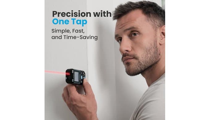 S9 229ft/70m Laser Measuring Tool, LCD Backlit Display thumbnail 3