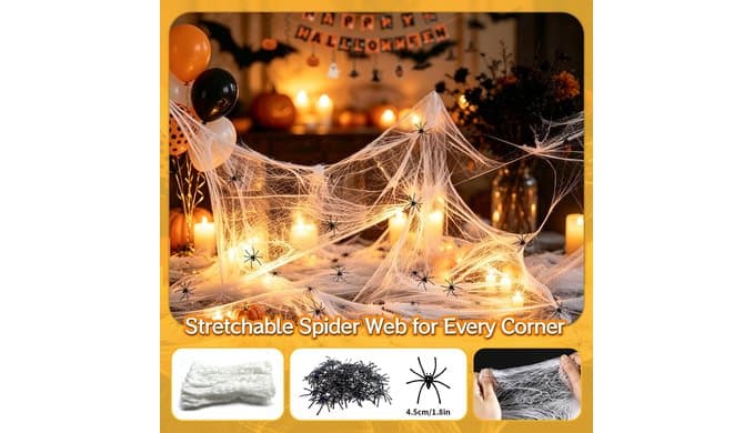 99Pcs Halloween Decorations Indoor Set, Fireplace Scarf for Party Decor thumbnail 4