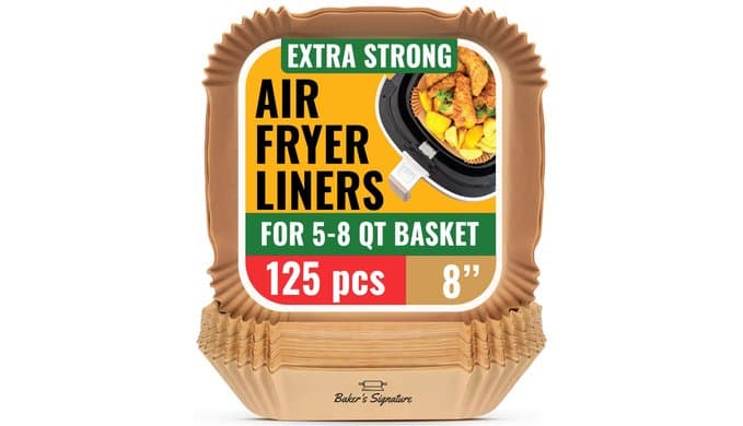 Air Fryer Liners Disposable, Unbleached Parchment Paper Baking Liners thumbnail 1