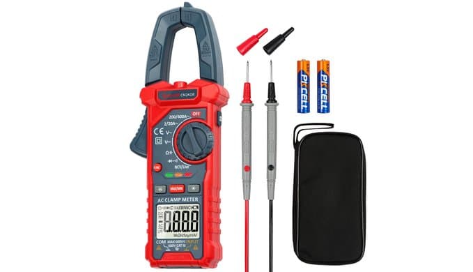 AstroAI Digital Clamp Meter Multimeter 2000 Counts Amp Voltage Tester Auto-ranging with AC/DC Voltage, AC Current, Resistance, Capacitance, Continuity, Live Wire Test, NCV, Blue thumbnail 1