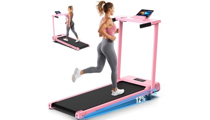 FUNMILY 3.5HP Walking Pad with Incline - Treadmill with Desk & Handle Bar thumbnail 1