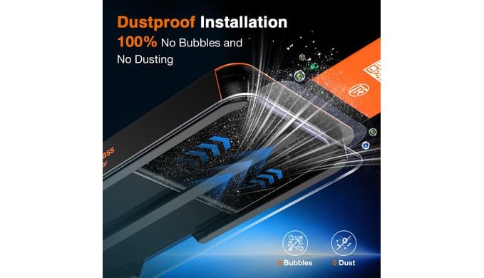 LK for iPhone 17 Screen Protector, 1-Step Install [Auto-Dust] Smartwatch thumbnail 2