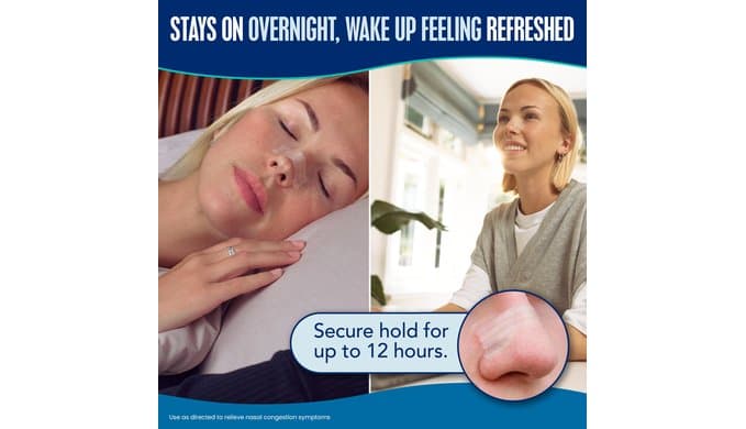 Breathe Right Nasal Strips, Extra Strength, Nasal Congestion, Clear, 44ct thumbnail 4