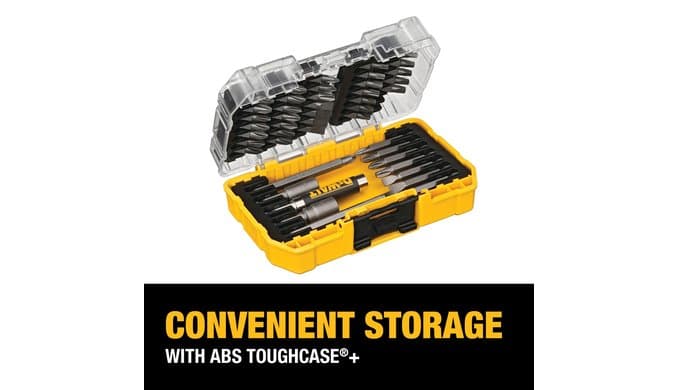 DEWALT Screwdriver Bit Set with Tough Case, 45-Piece (DW2166), Grey/Silver Screwdriving Set with Tough Case thumbnail 3