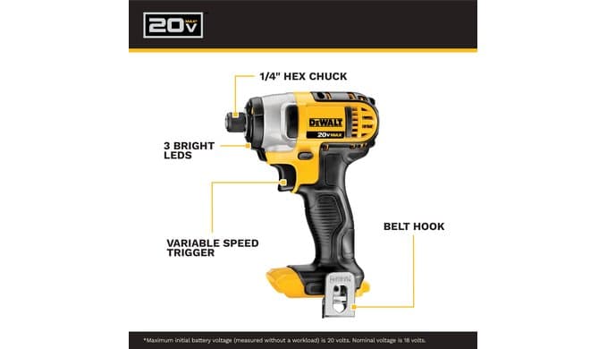 DEWALT 20V MAX Drill and Impact Driver (DCK240C2) thumbnail 4