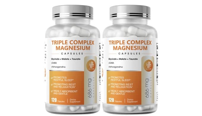 Triple Magnesium Complex for Sleep & Clam Support, 240 Count thumbnail 1