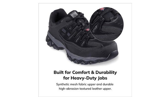 Skechers Men's Cankton Steel Toe Lace Up thumbnail 5
