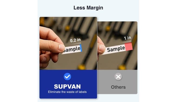 SUPVAN E11 Keyboard & Bluetooth Label Maker Machine with 4 Tapes thumbnail 4
