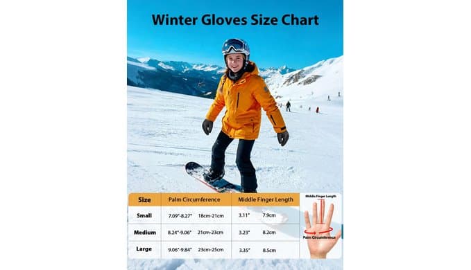 RIGWARL Waterproof Winter Gloves for Women Men with 3M Thinsulate thumbnail 5