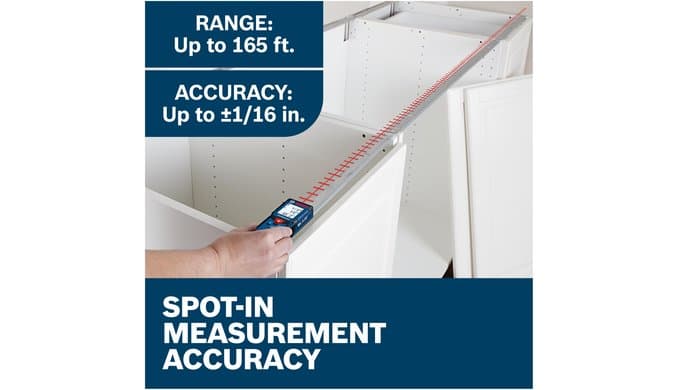 Bosch GLM165-40 Blaze Pro 165 Ft. Laser Measure, Laser Measuring Tool thumbnail 3