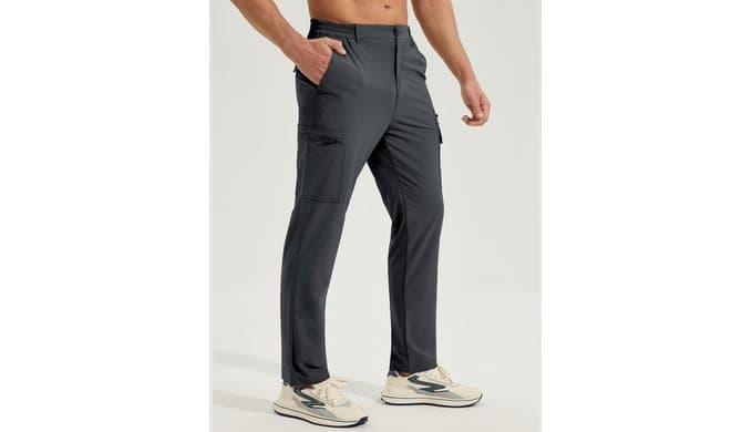 MOURCE Hiking Pants Men Lightweight Quick-Dry - Water Resistant Stretch Travel Pants with 7 Pockets for Outdoor Fishing thumbnail 2