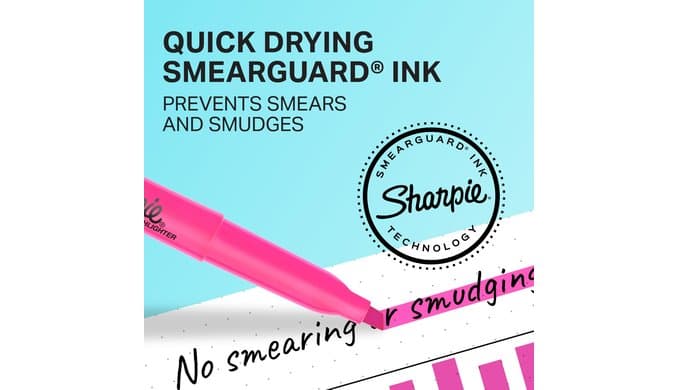 Sharpie Pocket Highlighters, Chisel Tip, Quick Dry, Assorted Fluorescent Colors, 12 Count - For Studying, Note-Taking, School, College, Office, Student & Teacher Supplies thumbnail 3