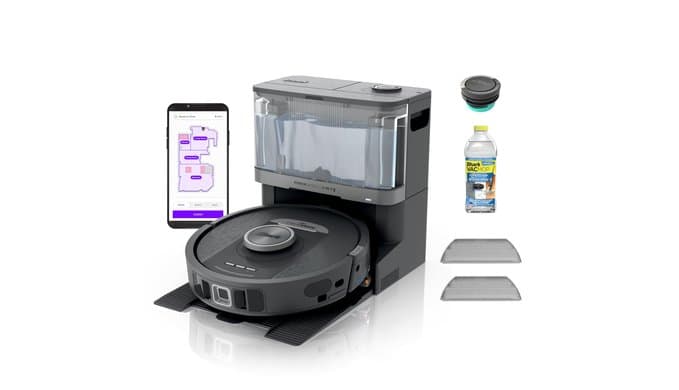 Shark PowerDetect NeverTouch Robot Vacuum & Mop, RV2820YE thumbnail 1