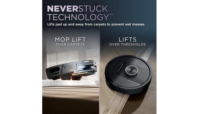 Shark PowerDetect NeverTouch Robot Vacuum & Mop, RV2820YE thumbnail 5