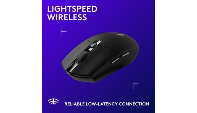 Logitech G305 Lightspeed Wireless Gaming Mouse - Black thumbnail 3