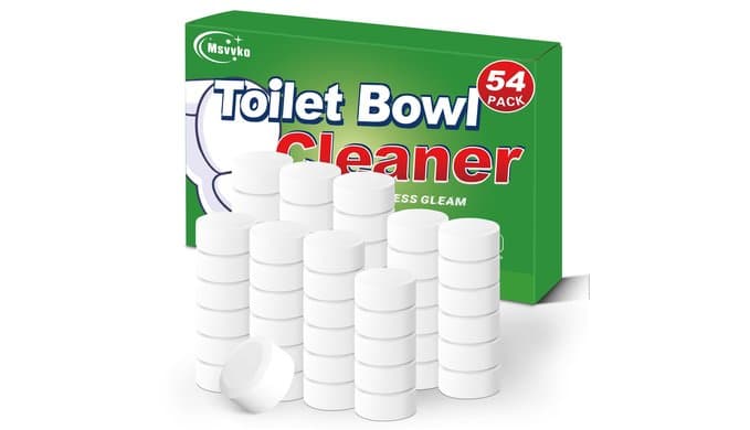 Toilet Bowl Cleaners Bleach Tablets 54 PACK, Automatic Toilet Tank Cleaner, Bathroom Cleaner Against Tough Stains, No Scrubbing, Continuous Clean, Sparkling Fresh thumbnail 1