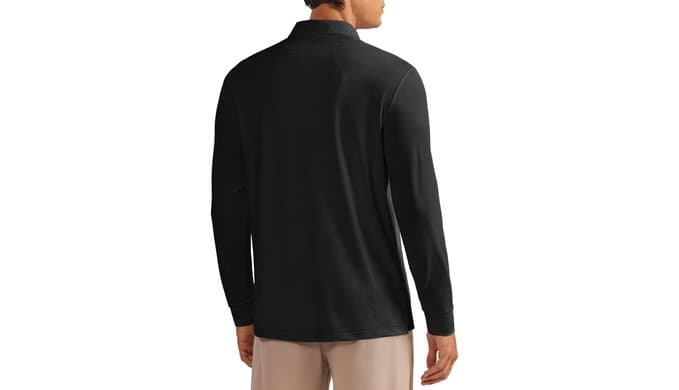 PINSPARK Men's Polo Shirts Long Sleeve Golf Shirts UPF 50+ Collared Shirt thumbnail 2