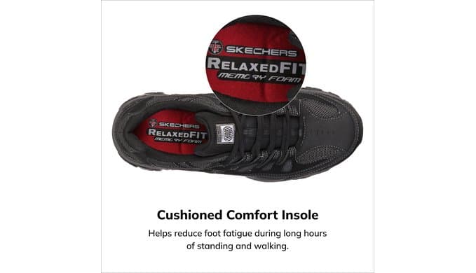 Skechers Men's Cankton Steel Toe Lace Up thumbnail 4