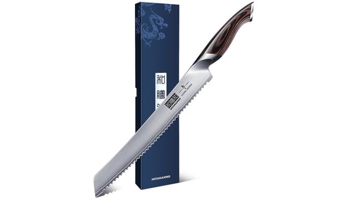 HOSHANHO Bread Knife 10 inch, Ultra Sharp Japanese Serrated Bread Knife thumbnail 1
