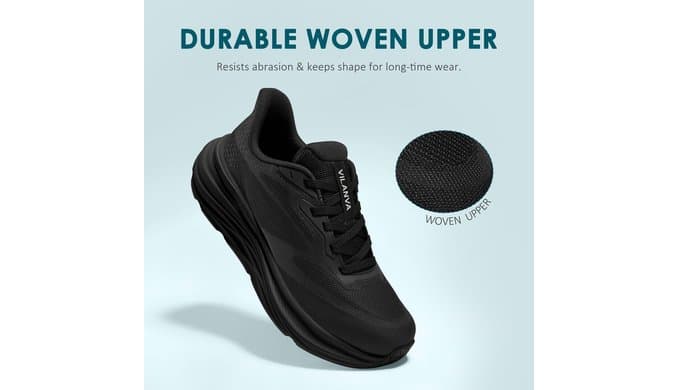 Vilanva Men's Walking Shoes Cushioned Running Tennis Sneakers for Gym Workout Work and Everyday Wear thumbnail 5