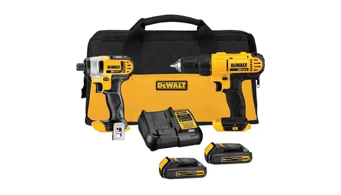 DEWALT 20V MAX Drill and Impact Driver (DCK240C2) thumbnail 1