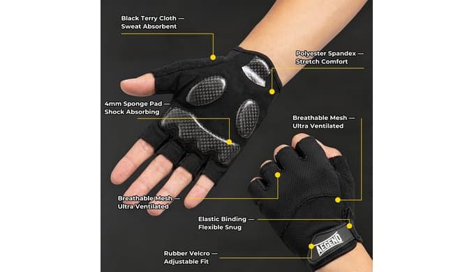 Aegend Leather Gloves for Men, Soft Warm Lining Full Hand Touchscreen Winter Gift Thermal thumbnail 4