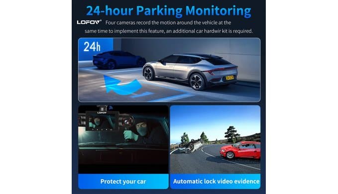 4 Channel Dash Cam 360° View 5G WiFi & APP Control thumbnail 5