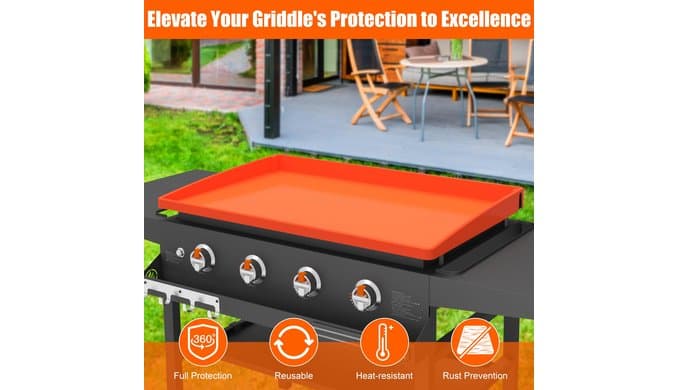 Silicone Griddle Mat Cover for Blackstone - 36 Inch True All-Encompassing Coverage Heavy Duty Food Grade Grill Buddy Mat, All Season Cooking Surface Protective Cover thumbnail 4