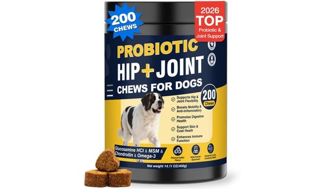 Hip and Joint Supplement for Dogs with Probiotics Glucosamine for Dog thumbnail 1