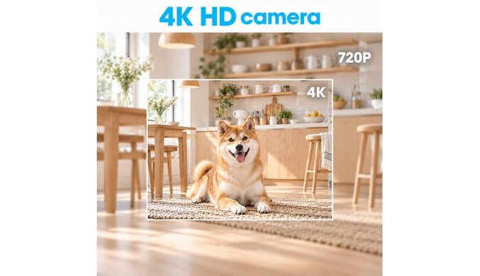 4K WiFi Hidden Camera Clock, Wireless Indoor Security Spy Cameras for Home and Office, Mini Video Indoor Camera with Motion Detection, Night Vision and Remote Viewing Nanny Cam thumbnail 4